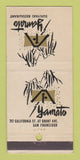 Matchbook Cover - Yamato Japanese Restaurant San Francisco CA 30 Strike