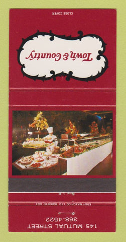 Matchbook Cover - Town & Country Westminster Hotel Toronto ON 30 Strike