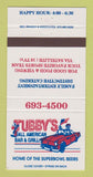 Matchbook Cover - Tubby's All American Bar Grill 30 Strike
