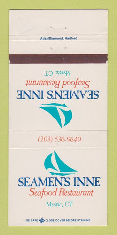 Matchbook Cover - Seamen's Inne Restaurant Mystic CT 30 Strike