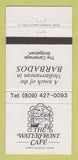 Matchbook Cover - Waterfront Cafe Bridgetown Barbados 30 Strike