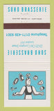 Matchbook Cover - Soho Brasserie London UK England 30 Strike