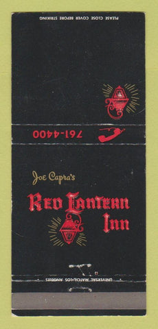Matchbook Cover - Joe Capra's Red Lantern Inn North Hollywood CA 30 Strike