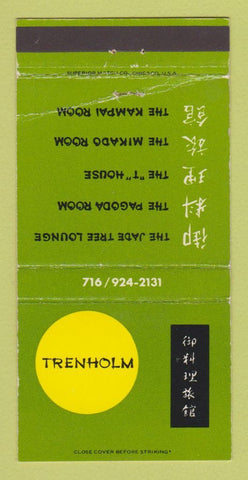 Matchbook Cover - Trenholm Restaurant Victor NY WEAR 30 Strike