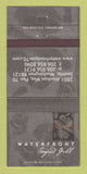 Matchbook Cover - Waterfront Seafood Grill Seattle WA 30 Strike