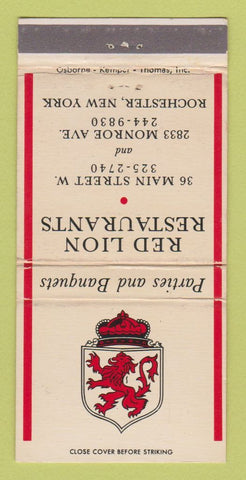Matchbook Cover - Red Lion Restaurant Rochester NY WEAR 30 Strike