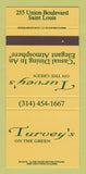 Matchbook Cover - Turvey's on the Green St Louis MO 30 Strike