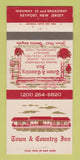 Matchbook Cover - Town & Country Inn Keyport NJ 30 Strike