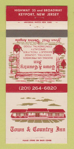 Matchbook Cover - Town & Country Inn Keyport NJ 30 Strike