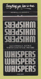 Matchbook Cover - Whispers Restaurant North Vancouver BC 30 Strike