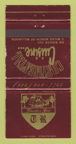 Matchbook Cover - Traveler's Rest Ossining NY WEAR 30 Strike