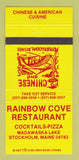 Matchbook Cover - Rainbow Cove Restaurant Stockholm ME 30 Strike
