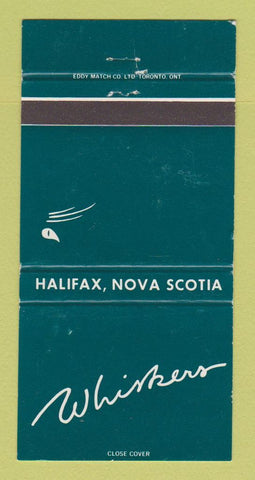 Matchbook Cover - Whiskers Halifax NS WEAR 30 Strike
