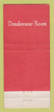 Matchbook Cover - Trainer's Restaurant Quakertown PA 30 Strike