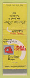Matchbook Cover - Timely Men's Clothes Harrison Alper San Carlos CA