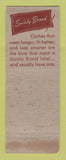 Matchbook Cover - Society Brand Men's Clothes Canada WEAR
