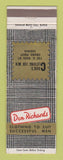 Matchbook Cover - Don Richards Men's Clothes Carig's Crown Point IN