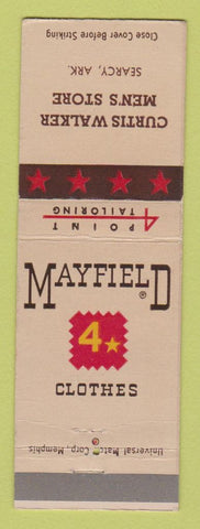Matchbook Cover - Mayfield Men's Clothes Curtis Walker Searcy AR