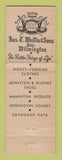 Matchbook Cover - Mullin's Men's Clothes Wilmington DE feature