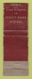Matchbook Cover - Society Brand Men's Clothes Stuckey's Rockford IL WORN