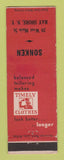 Matchbook Cover - Timely Men's Clothes Sonken Bay Shore NY