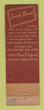 Matchbook Cover - Society Brand Men's Clothes Hecht Baltimore MD