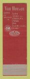 Matchbook Cover - Van Heusen Men's Clothes Ted & Bill Youngstown Sebring OH