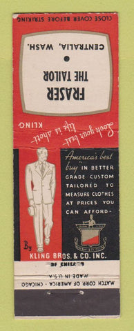 Matchbook Cover - Kline Bros Men's Clothes Fraser Centralia WA