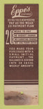 Matchbook Cover - Eppe's Men's Clothes Chester PA WORN