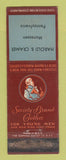 Matchbook Cover - Society Brand Men's Clothes Harold Cramer Monessen PA WORN