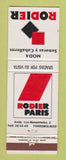 Matchbook Cover - Rodier Paris Clothes Torremolinos Spain