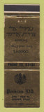 Matchbook Cover - Perkins Ltd Clothes Ogden UT