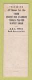 Matchbook Cover - Perkins Ltd Clothes Ogden UT