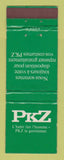 Matchbook Cover - PKZ Men's Clothes France? WEAR