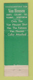 Matchbook Cover - Van Heusen Men's Clothes Wilson's Washington DC?