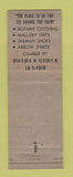 Matchbook Cover - David's Men's Clothes Botany 500 Lakewood? OH