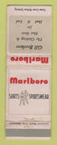 Matchbook Cover - Marlboro Men's Clothes Gill Brothers  WEAR