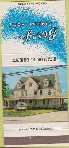 Matchbook Cover - Berry's Funeral Home Cleveland OH 30 Strike