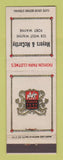 Matchbook Cover - Fashion Park Men's Clothes Meyers McCarthy Fort Wayne IN