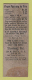 Matchbook Cover - Stunning Clothes New York City WORN