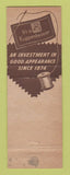 Matchbook Cover - Kuppenheimer Men's Clothes Hardie & Caudle Chattanooga TN