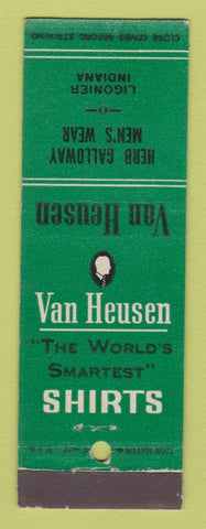 Matchbook Cover - Van Heusen Men's Clothes Herb Galloway Ligonier IN