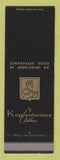 Matchbook Cover - Kuppenheimer Men's Clothes SAMPLE