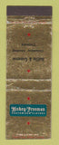 Matchbook Cover Hickey Freeman Men's Clothes Hofflin Greentree Columbus OH? WEAR