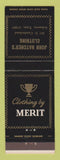 Matchbook Cover - Merit Men's Clothes John Hatcher's Lebanon TN