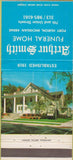 Matchbook Cover - Arthur Smith Funeral Home Port Huron MI 30 Strike