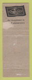 Matchbook Cover - Fashion Craft Men's Clothes St Catharines ON WEAR
