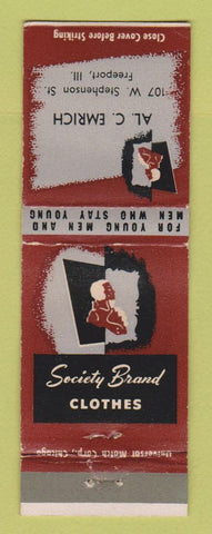 Matchbook Cover - Michaels Stern Men's Clothes Al Emrich Freeport IL