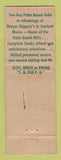 Matchbook Cover - Thayer Diggery Men's Clothes Sanford ME