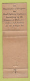 Matchbook Cover - Herbert's Clothes LJ Hopcroft Shreveport LA WEAR